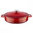 Кастрюля чугунная эмалированная красная, 28 см, LAVA, фото 