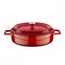 Кастрюля чугунная эмалированная красная, 24 см, LAVA, фото 