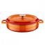 Кастрюля чугунная эмалированная оранжевая, 28 см, LAVA, фото 