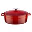 Кастрюля овальная чугунная эмалированная красна, 4,67л, LAVA, фото 